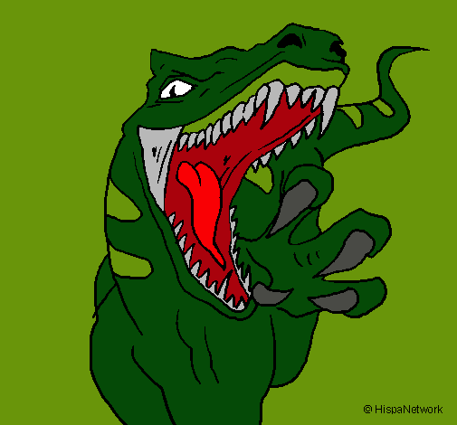 Dibujo Velociraptor II pintado por LizbethFriki