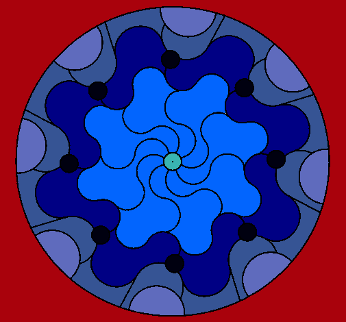 Dibujo Mandala 32 pintado por Darkray005