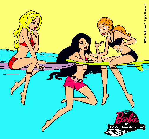 Dibujo Barbie y sus amigas pintado por anip_pb