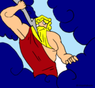 Dibujo Dios Zeus pintado por yuri