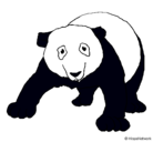 Dibujo Oso panda pintado por ghjk