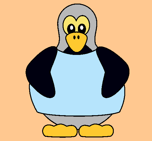 Dibujo Pingüino pintado por anais2001