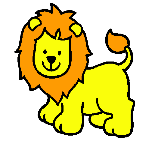 Dibujo León pintado por LucyVega22
