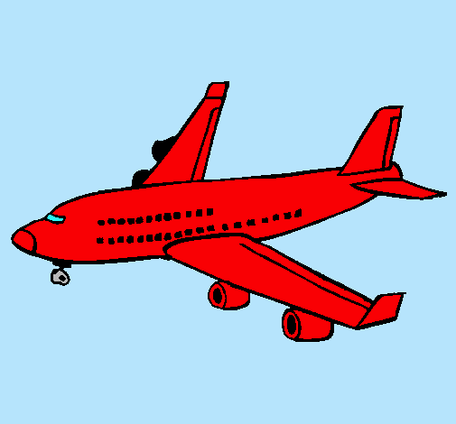 Dibujo Avión de pasajeros pintado por federico1199