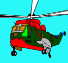Dibujo Helicóptero al rescate pintado por LIRFTGRGGH