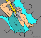 Dibujo Dios Zeus pintado por yago