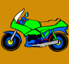 Dibujo Motocicleta pintado por estherko