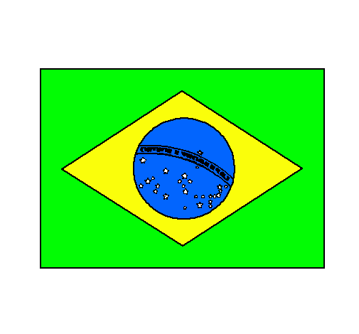 Dibujo Brasil pintado por hect