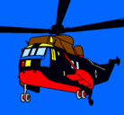 Dibujo Helicóptero al rescate pintado por maicol
