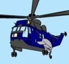 Dibujo Helicóptero al rescate pintado por messiiiiiiii