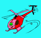 Dibujo Helicóptero pintado por elicoptero
