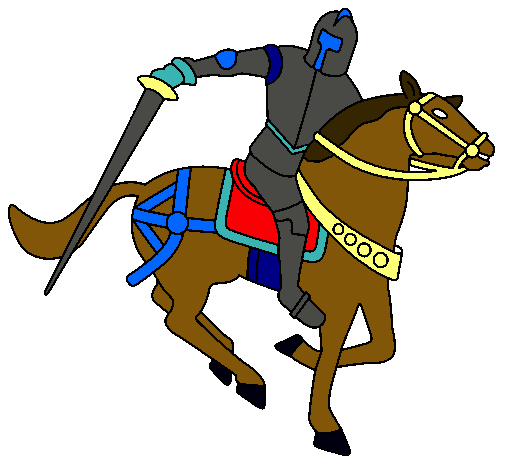 Dibujo Caballero a caballo IV pintado por patriciatrinida