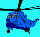 Dibujo Helicóptero al rescate pintado por marbel
