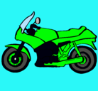 Dibujo Motocicleta pintado por muerte