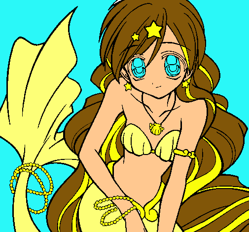 Dibujo Sirena pintado por anette123
