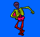 Dibujo Esqueleto contento pintado por chiche1354