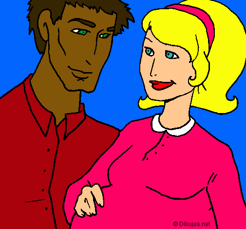 Dibujo Padre y madre pintado por isita1