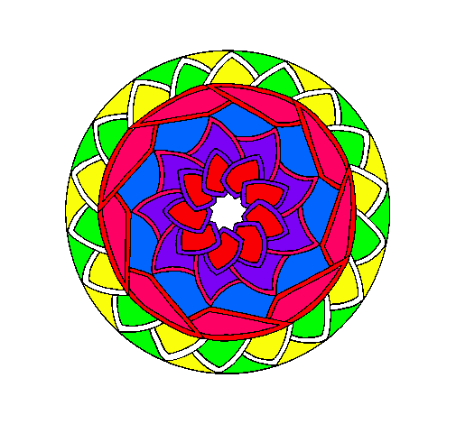 Dibujo Mandala 1 pintado por karla18