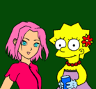 Dibujo Sakura y Lisa pintado por roxi-pop