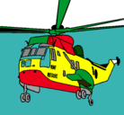 Dibujo Helicóptero al rescate pintado por miguelin
