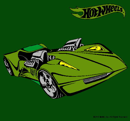 Dibujo Hot Wheels 4 pintado por gabriel323