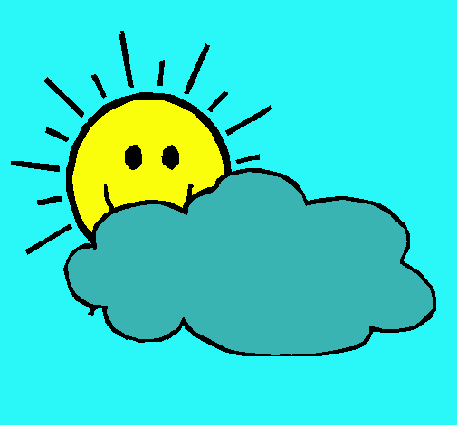 Dibujo Sol y nube pintado por anette123