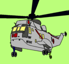 Dibujo Helicóptero al rescate pintado por matorllo