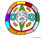 Dibujo Calendario maya pintado por cerdito2821