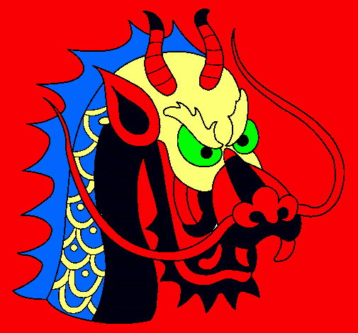Dibujo Cabeza de dragón pintado por Alan05