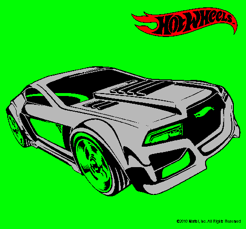 Dibujo Hot Wheels 5 pintado por diegor7