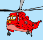 Dibujo Helicóptero al rescate pintado por toto