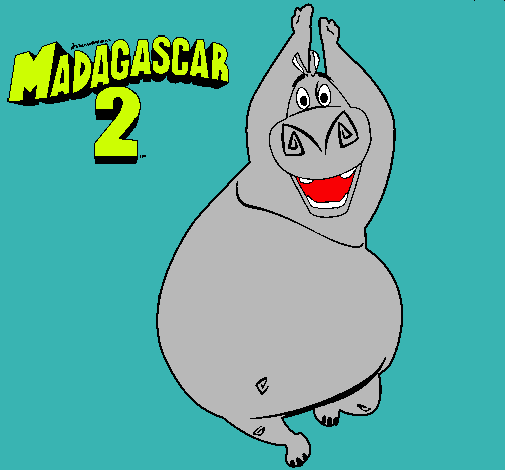 Dibujo Madagascar 2 Gloria pintado por karlita_j