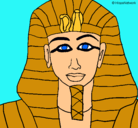 Dibujo Tutankamon pintado por myny