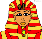 Dibujo Tutankamon pintado por marcrf