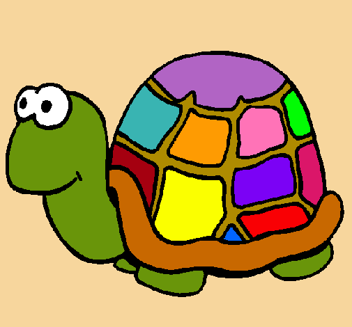 Dibujo Tortuga pintado por supermami