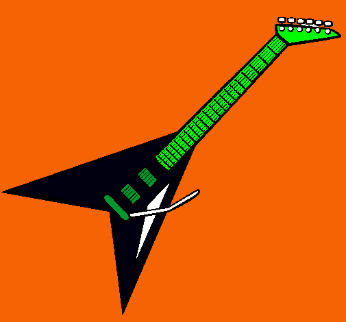 Dibujo Guitarra eléctrica II pintado por bichito_08