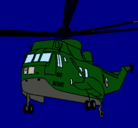 Dibujo Helicóptero al rescate pintado por guiiler