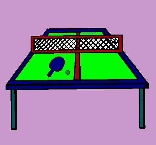 Dibujo Tenis de mesa pintado por ali10