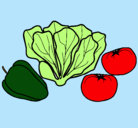 Dibujo Verduras pintado por k978