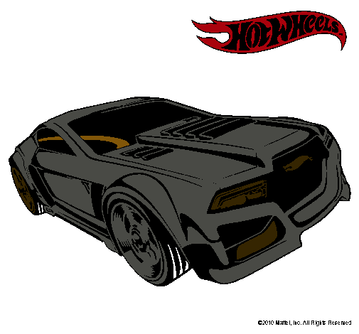 Dibujo Hot Wheels 5 pintado por spider