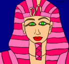 Dibujo Tutankamon pintado por vijff106