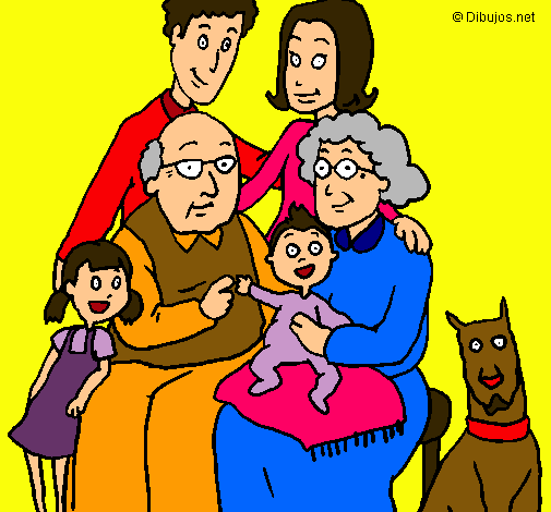 Dibujo Familia pintado por dany3