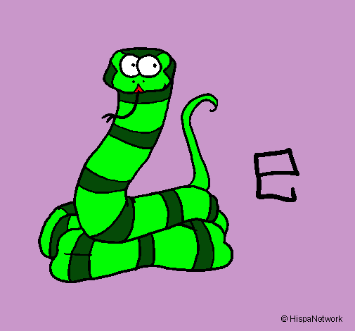 Dibujo Serpiente pintado por Lunitta