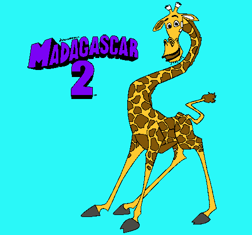 Dibujo Madagascar 2 Melman pintado por alexandra11
