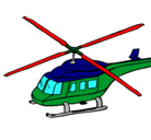 Dibujo Helicóptero  pintado por helio