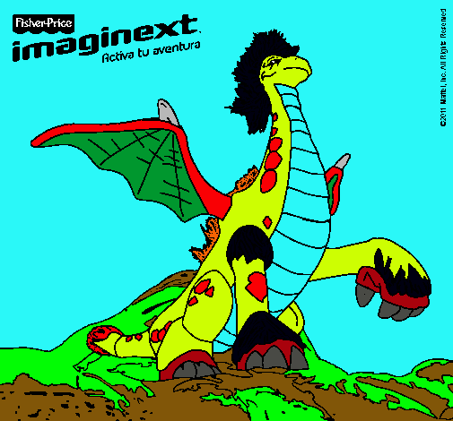 Dibujo Imaginext 9 pintado por adri24