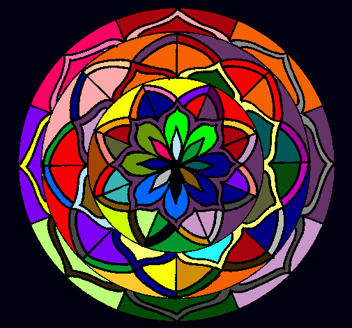 Dibujo Mandala 6 pintado por rocidls27159