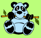 Dibujo Oso panda pintado por thiagos