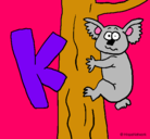 Dibujo Koala pintado por keroppi