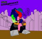 Dibujo Imaginext 4 pintado por rubeete